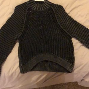 Black Free People sweetheart sweater